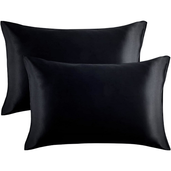 2 kpl tyynyliinoja 50 x 75 cm vakiokoko - , erittäin pehmeät ja sileät kuitutyynyliinat hiuksille ja iholle, kirjekuorikiinnitys