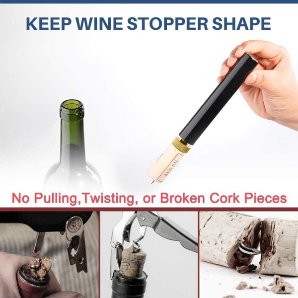 Air Pump Flasköppnare, Vinöppnare Red Wine Pump Easy Corkscrew Flasköppnare, bra present till vinälskare