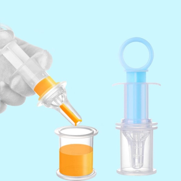 3 st spädbarnsläkemedel dispenser baby silikonmatningsmedicinverktyg för nyfödda toddler (vit, rosa, blå)
