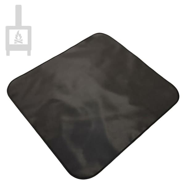 Eldfast Eldstadsmatta 800℃ Högtemperatur Slitstark Halkfri Silikon Eldstadsmatta Vikbar Bärbar (50cm × 50cm)