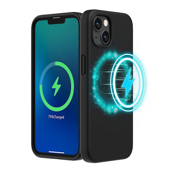 Magnetisk deksel designet for iPhone 13 (Svart)