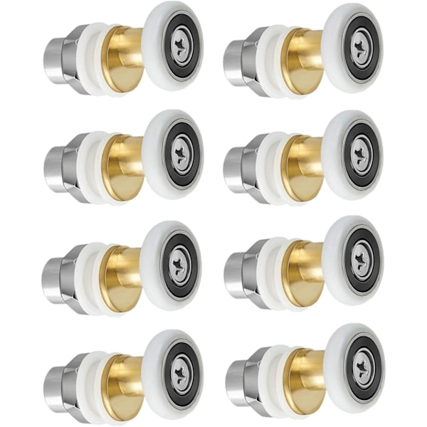 Shower Door - Roller Caster Wheel for Shower Door Sliding Rollers Door Roller Replacement Wheel 8pcs 19mm