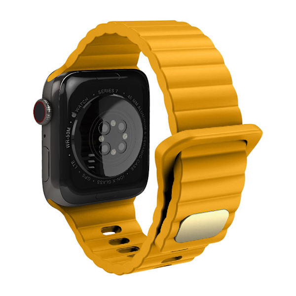 Kompatibel med Apple Watch-armband 41mm / 40mm / 38mm Flexibelt och mjukt silikon Gult