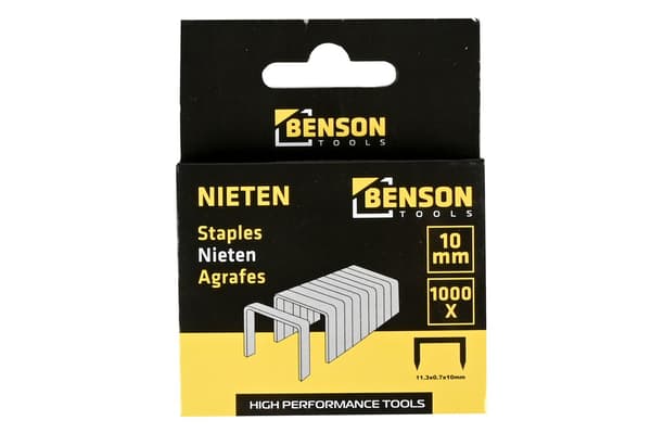 Stifter 10 mm × 0,7 mm 1000-pakning