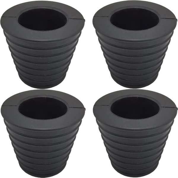 4 stk. Koniske kileparasoll passer til 38 mm paraplystolper (svart)