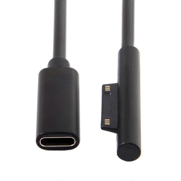DC 15V Type-C USB-C Hun til Surface Pro3 Pro4 Pro5 Pro6 Book Pro Opladerkabel