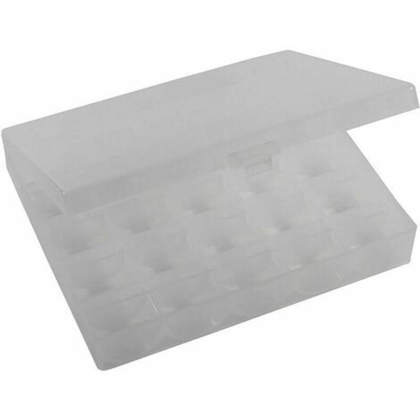 Metal spolekasse med 25 symaskinespoler