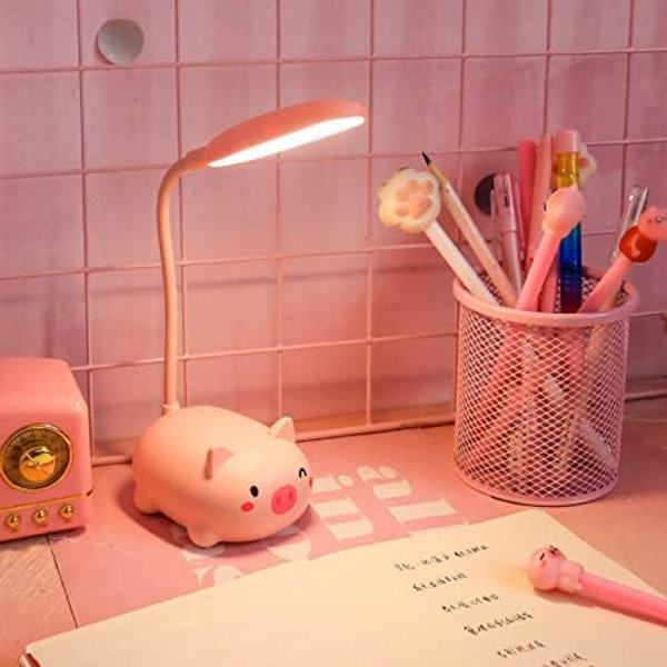 Tegneserie Dyr Liten Bordlampe LED, Studenter Lærer Å Lese Øyebeskyttelseslampe