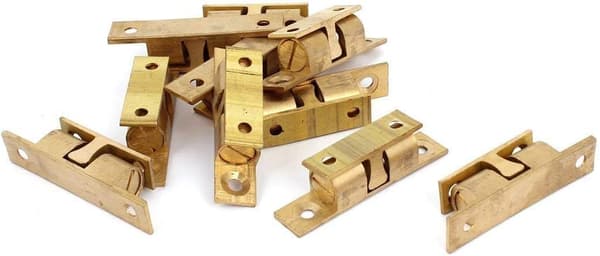 42mm Møbelskap Dør Messing Dobbel Ball Roller Catch Latch 10 stk