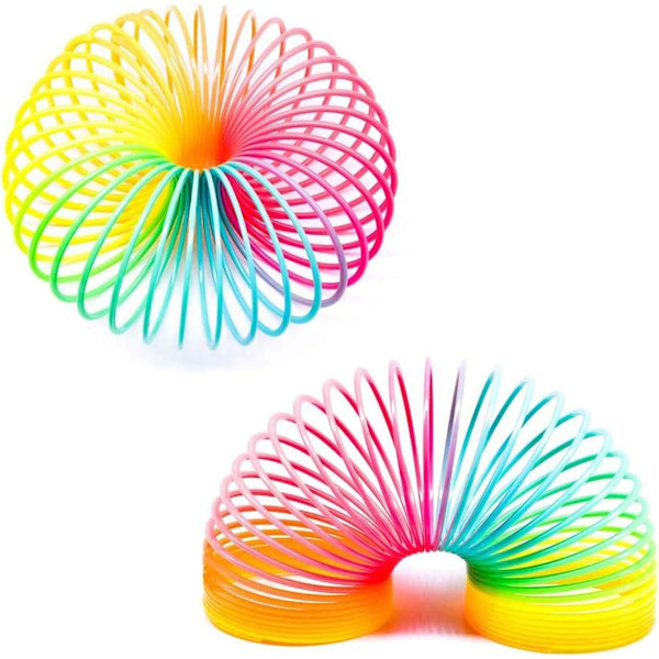 Regnbågsfjäderleksaker, Klassiska Nyhetsfärgade Neon Plastleksak Festtillbehör Pojkar Flickor 3-pack