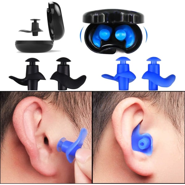 Ear Plugs for Swimming Kids,Waterproof Reusable Silicone Kids Swimming Ear Plugs for Bathing and Other Water Sports,2pcs