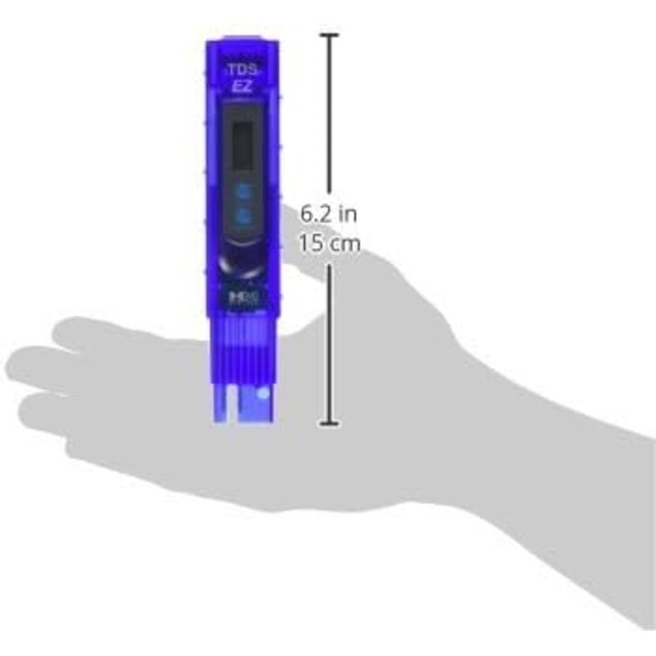 TDS-EZ vedenlaadun TDS-mittari, mittausalue 0-9990 ppm, tarkkuus 1 ppm, tarkkuus +/-3 % lukemista