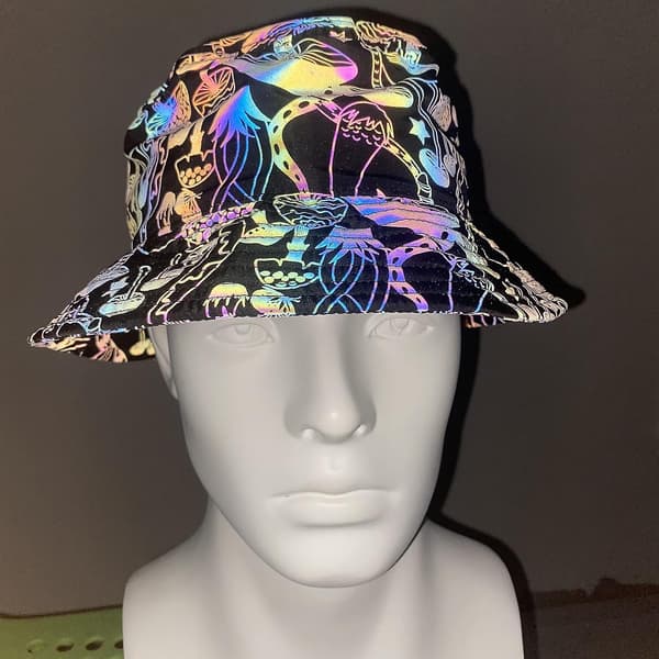 Regnbue Reflekterende Baseball Caps - Glow In The Dark Rave Hater For Menn Og Kvinner