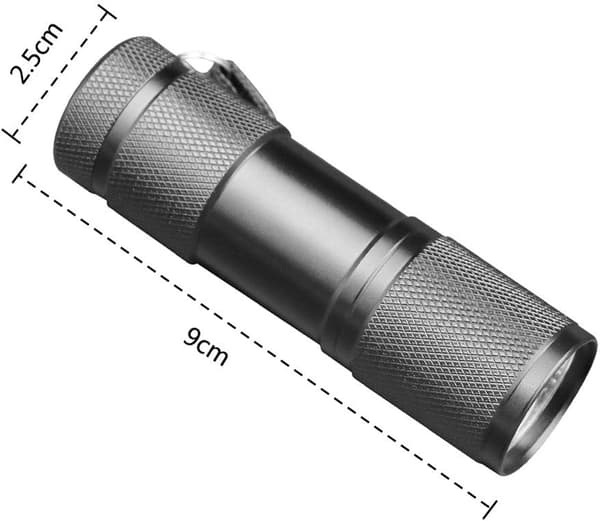Musta valo - 9 LED UV-ultravioletti taskulamppu