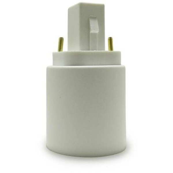 G24 - E27 -sovitin, muuntava lampunpidike, 2-nastainen