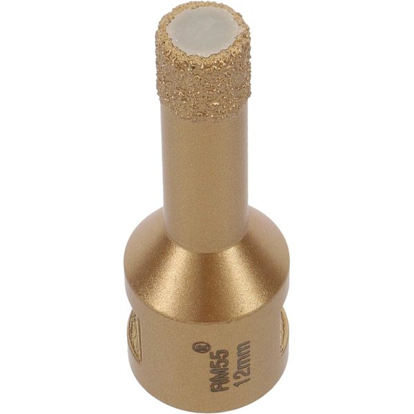 Professionell kakelborr 12 mm x M14 diamantborr vinkelslip för torrbrytning