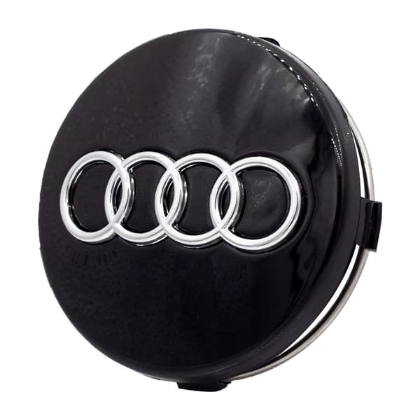 Audi Senterkopper / Hjulnav Bilmerke - 4-pakning Black 60 mm
