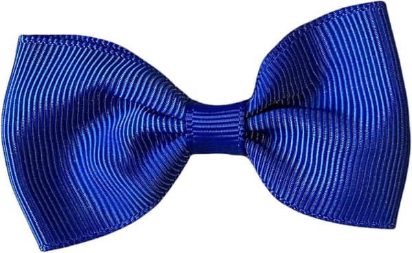 Mörkblå hårrosetter i grosgrain för flickor, skolklämmor, 10-pack, 2,7 tum Dark Blue