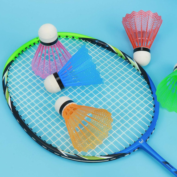 10 st Plast Badminton Shuttle Cocks Shuttle Indoor Outdoor Sport Training Badminton Birdies Balls, Slumpmässig färg