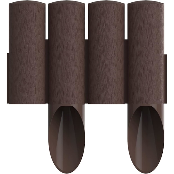 Hhavekant hegn - 10 stk - 29 x 23,5 cm - kan samles med slidser og stifter - brun