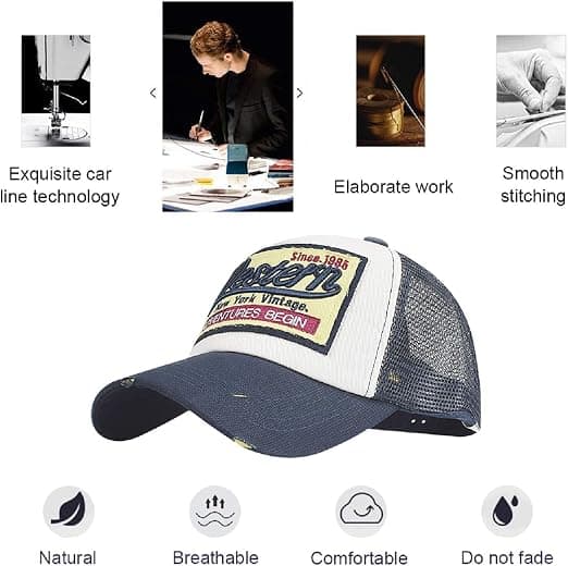 Baseball Cap Mesh Hatter Unisex Broderte Bokstav Patch Casual Hatter Hip Hop Solhatter Grey