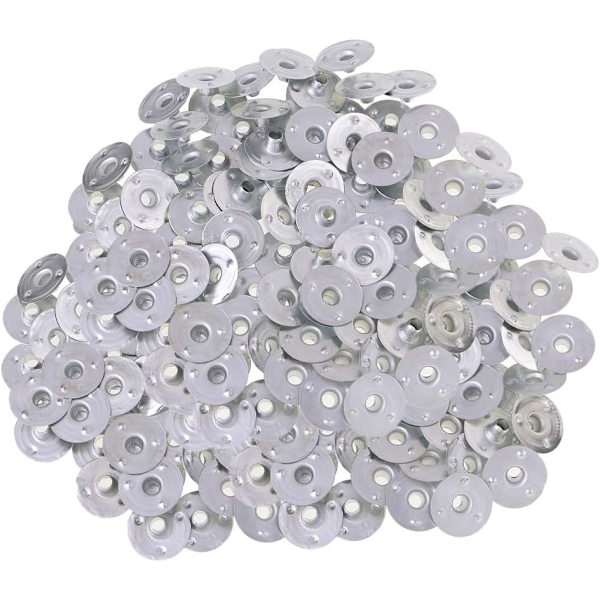 100 kappaletta hopeisia metallikynttilän sydänpidikkeitä kynttilän sydänpidikkeitä välilehden pohja kynttilänvalmistustarvikkeet 20*7mm