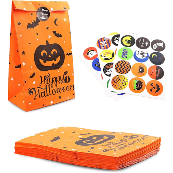 Halloween Paper Bag Candy Bag Gift Bag Set 36pcs Kraft Paper Bag Kids Birthday Paper Bag Wedding Party Gift Wrapping