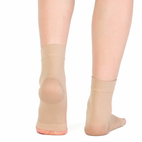 1 par kompressionsankelstöd, andningsbar ankelomslag för att stabilisera ligament, lindra smärta båge sport stabilisera ligament