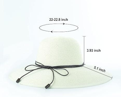 Dame Sommer Bredskygget Solhat Strand Foldbar Solhatte Floppy Roll Up Cap Uv UPF 50+ Caps white