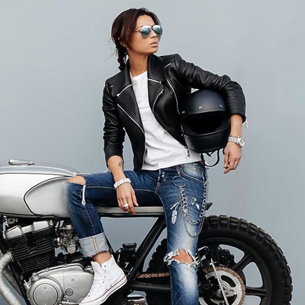 Jean Chains, Byxor Kedja Byxkedja Punk Fjäder Byxkedja för Byxor