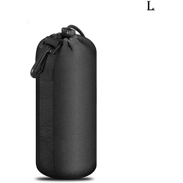Stor vattentät dragsko-linsväska svart neopren DSLR-kameraväska kompatibel med Sony Olympus Panasonic
