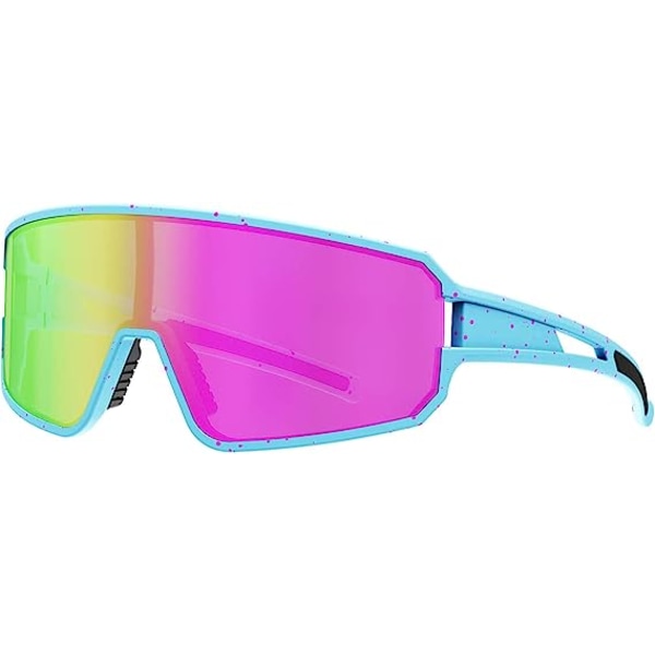Polariserade cykelglasögon för damer för män, UV400 cykelsolglasögon