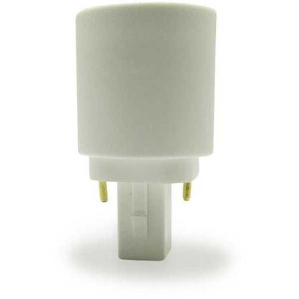 G24 til E27 adapter, konverteringslampeholder 2-pin