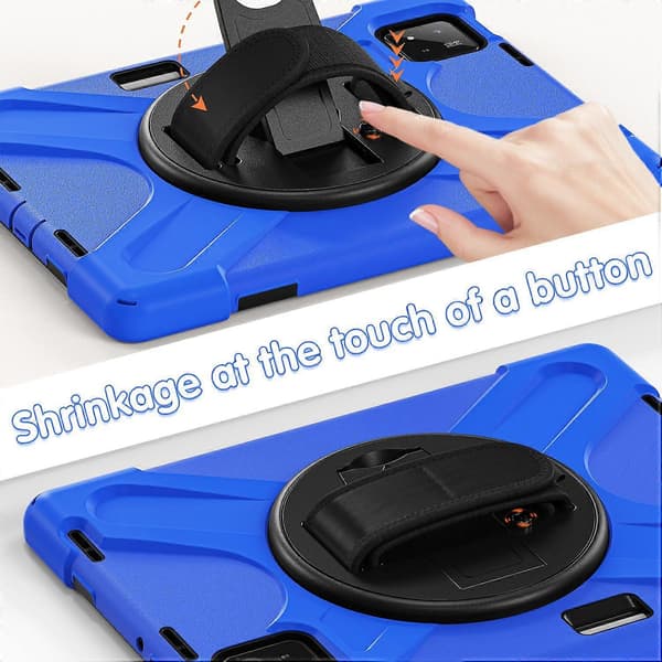 För Xiaomi Pad 7 Fodral TPU+PC+Silikon Ställ Anti-Fall Tablet Skydd - Blå