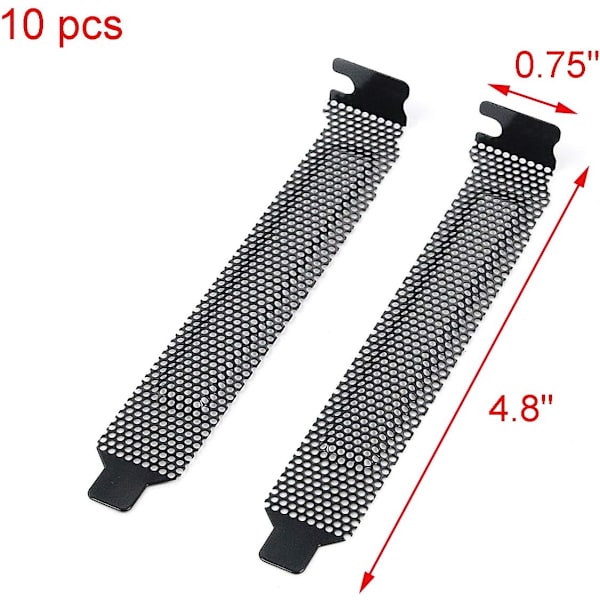 10 st dammskyddslock PCI-kortplatslock datorhölje hårt stål PCI
