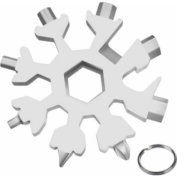 Snowflake Multi-Tool 18 i 1 Snowflake skruvmejsel Universalverktyg i rostfritt stål handhållen flasköppnare