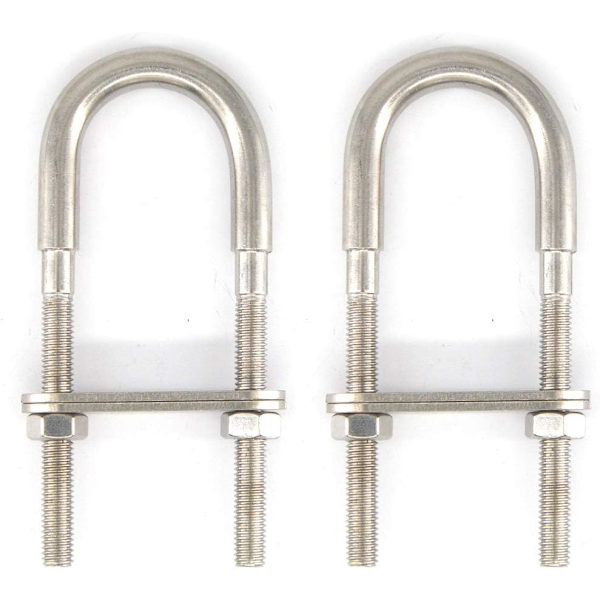 M6x90 304 rustfritt stål U-bolt (2 stk.)