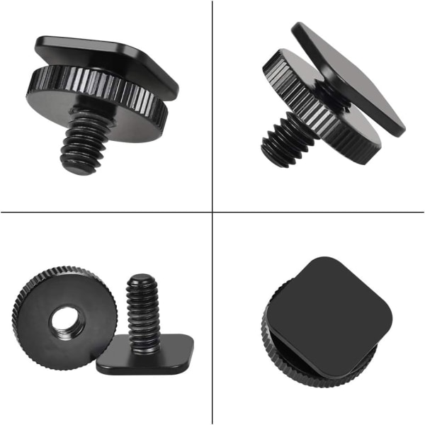 1/4 tums kameraadapter skruv 4-pack blixt varm sko fäste för DSLR-kamerarigg