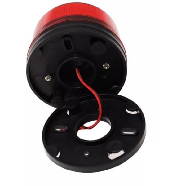 Stroboskop röd blixtlampa - 12V / LED
