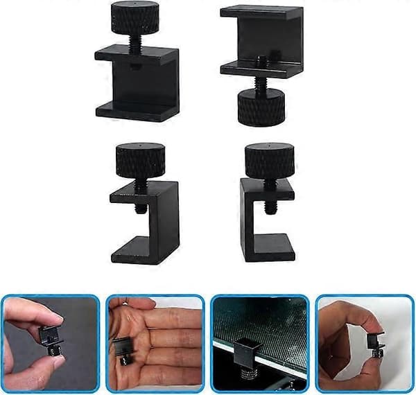 Stykker 3D Printer Bed Clip, 3D Printer Glas Bed Spænde Tilbehør til Ender 3s 3 Pro, 5 Pro, CR-20 Pro, CR-10S Pro