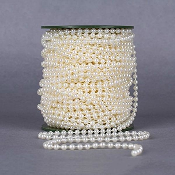 5mm Faux Pearl Beads Garland Pearl Bead Roll Strand for Wedding Party Decoration