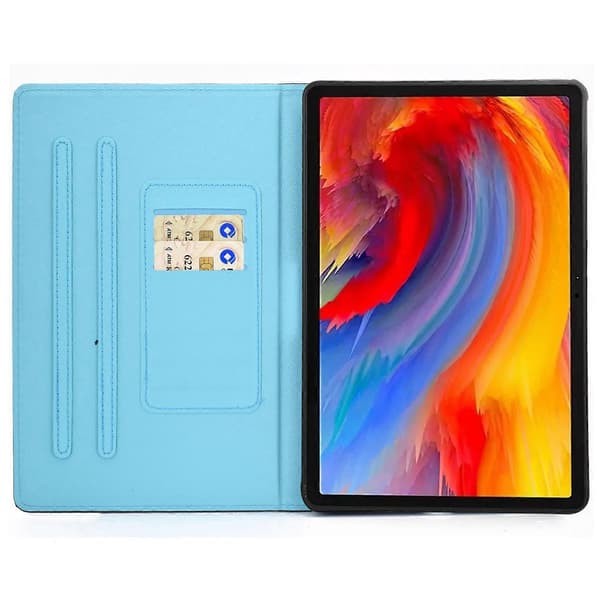 Läderfodral med mönstertryck och kortfack för Lenovo Tab M11/Xiaoxin Pad 11 2024
