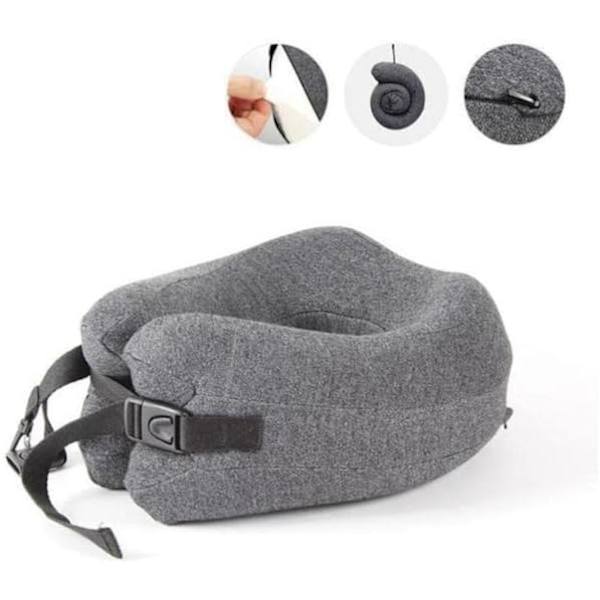 Mukava Memory Foam -matkaniskatyyny, pään ja leuan tukityyny nukkumiseen lentokoneessa