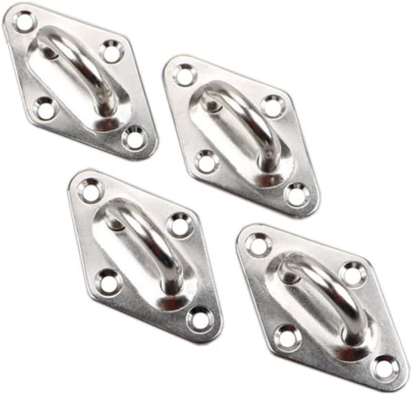 Heavy Duty Shade Sail Montering Kit for Hage Triangle og Square, Rectangle - 304 Rustfritt Stål Shade Sail Montering Hardware