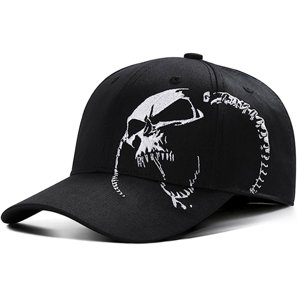 Herr Basebollkeps, Bomull Utomhus Sportkeps Cool Skull Bakknapp Keps Män Kvinnor