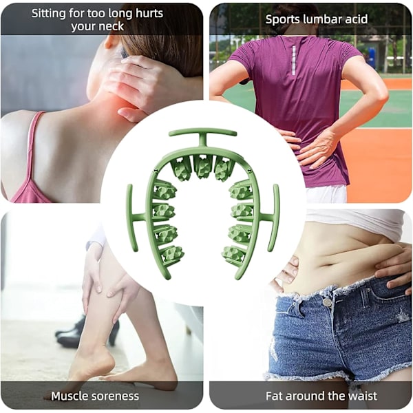 Skumrulle Massager Verktyg, Massage Rulle Fit Roll Massager Benmassage Stovepipe Enhet Massageverktyg för att Lindra Muskelsmärta, Styvhet (Grön)