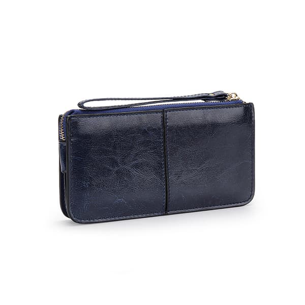 Kvinders Lille Clutch Taske i Kunstlæder med Håndledsrem