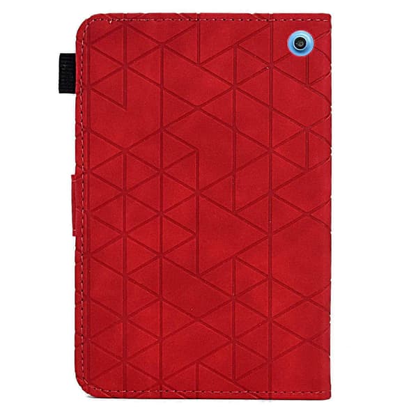 A9 Etui til Amazon Fire HD 10 (2023) med Kortpladser, Stativ og Rombeformet Læder Tablet Cover