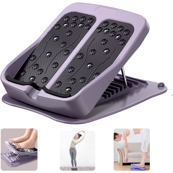 Justerbar 9 Incline Level Stretching Board för kalv, Portable Calf Stretching Inclined Board