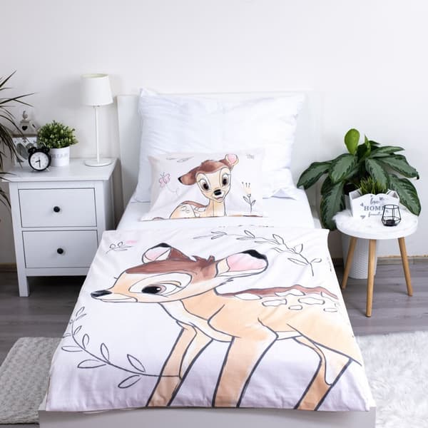 Disney Bambi Beige bäddset för barn 100×135 cm, 40×60 cm